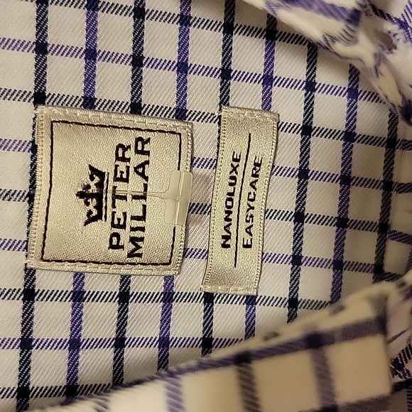 PETER MILLAR NANOLUXE EASYCARE BUTTON DOWN SHIRT....XL - Picture 5 of 10